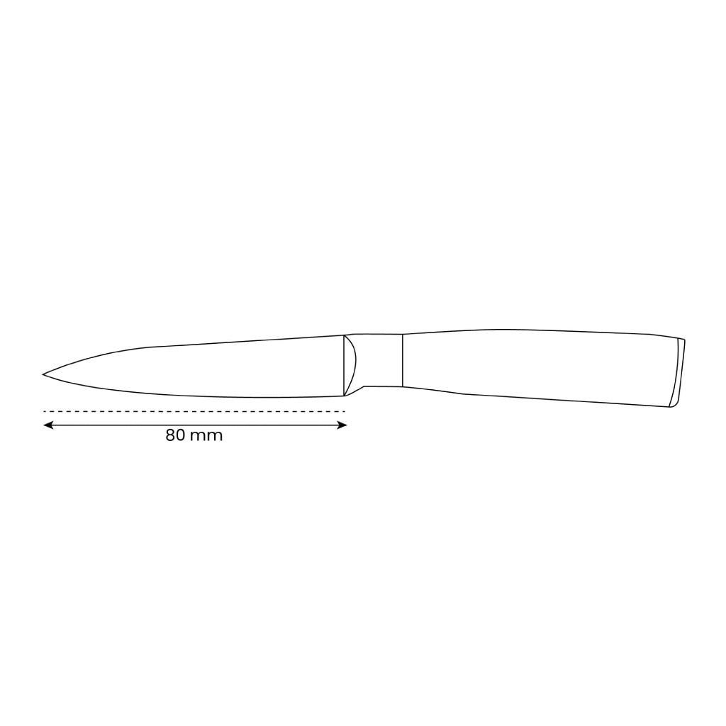 Shinrai Knives - Damascus Print Epoxy Sapphire Print Paring knife 8 cm