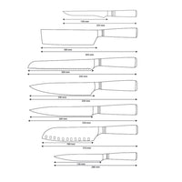 Ensemble de couteaux Damas 7 pièces Micarta Jewels