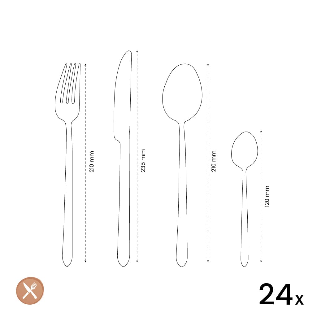 Amefa - Ariane 24-delige Bestekset - Zilver Bestekset Amefa