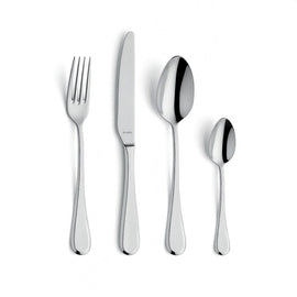Amefa - Drift 24-piece Cutlery Set in Luxury Wooden Box - Silver Amefa - Drift 24-pc Cutlery set in wooden canteen Amefa