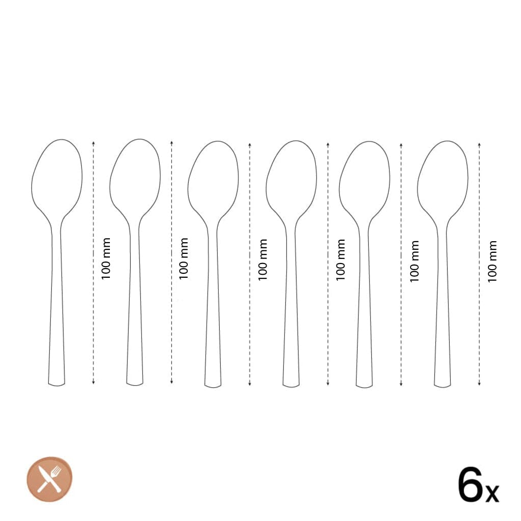 Amefa - Felicity 6 Koffielepels - Zwart Koffielepels Amefa