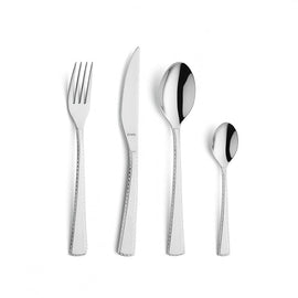 Amefa - Livia Trendy 24-piece Cutlery Set - Silver Amefa - Livia Trendy 24-pc Cutlery set in wooden canteen Amefa