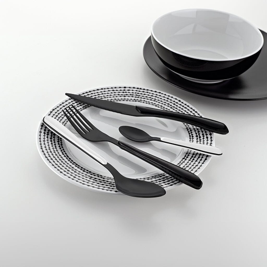 Amefa - Lumino 16-delige Bestekset - Zwart/Wit Bestekset Amefa