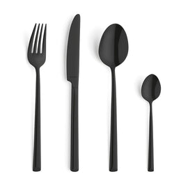 Amefa - Metropole 24-piece Cutlery Set - Black Amefa - Metropole 24-delige Bestekset - Zwart Bestekset Amefa