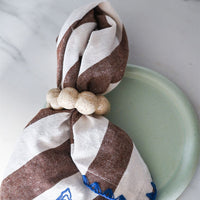 BYON - Servetringen Porto - Beige - 4 Stuks Servetringen BYON