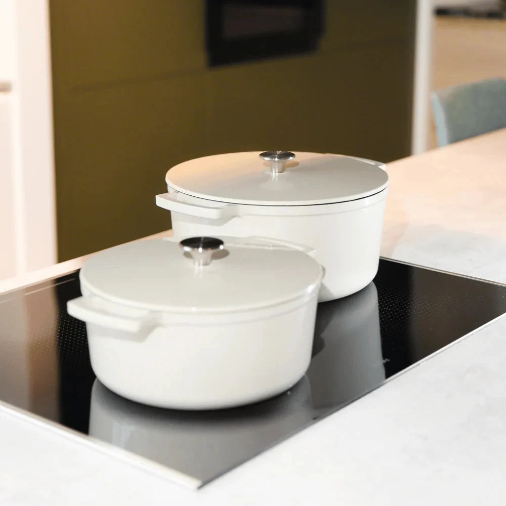 Cook & Pan - Go Ivory Gietijzeren Braadpan 28 cm - 6.5 liter Braadpan Cook & Pan