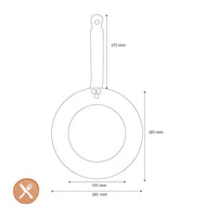 Poêle à frire minérale DeBuyer B 28 cm
