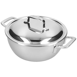 Demeyere - Intense 5 Conical stew pan 24 cm with lid Demeyere - Intense 5 Conische sudderpan 24 cm met deksel Braadpan Demeyere