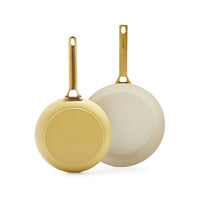 GreenPan - Padova Sunshine Yellow 2-delige pannenset met keramische antiaanbaklaag 20/26 cm Pannenset GreenPan