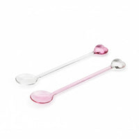 Lepelclub - Glazen Lepels - Hart - Roze LepelClub