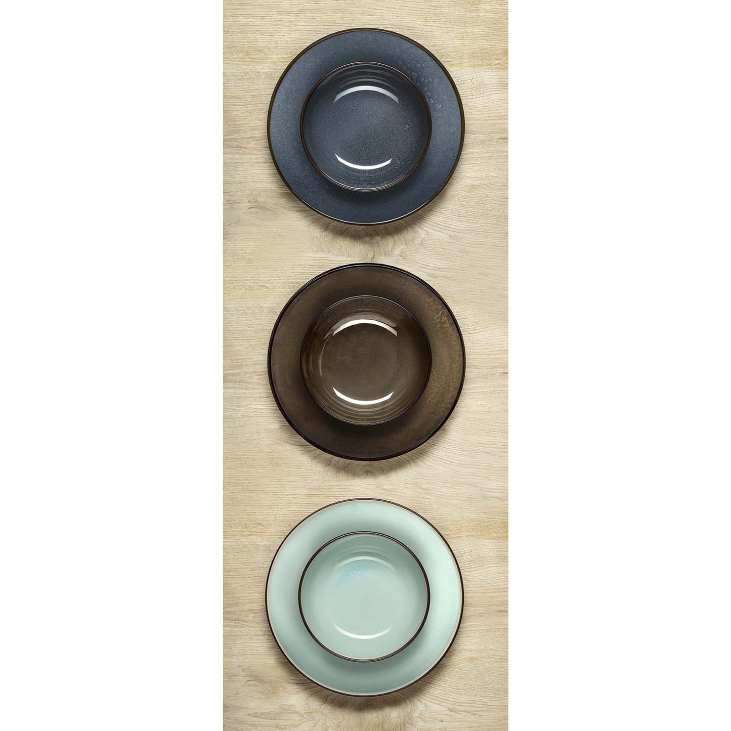 Medard de Noblat - Feeling Turquoise Dessertbord 21 cm (set van 6) Dessertborden Medard de Noblat