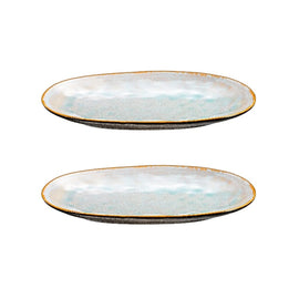 Médard de Noblat - Bol de service extra large Shadow Aqua 36 x 22 cm (lot de 2) Bezig met laden...