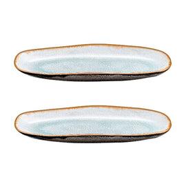 Médard de Noblat - Grand Bol de Service Shadow Aqua 35,5 x 14 cm (lot de 2) Bezig met laden...