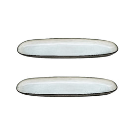 Médard de Noblat - Grand Bol de Service Shadow Nacre 35,5 x 14 cm (lot de 2) Bezig met laden...