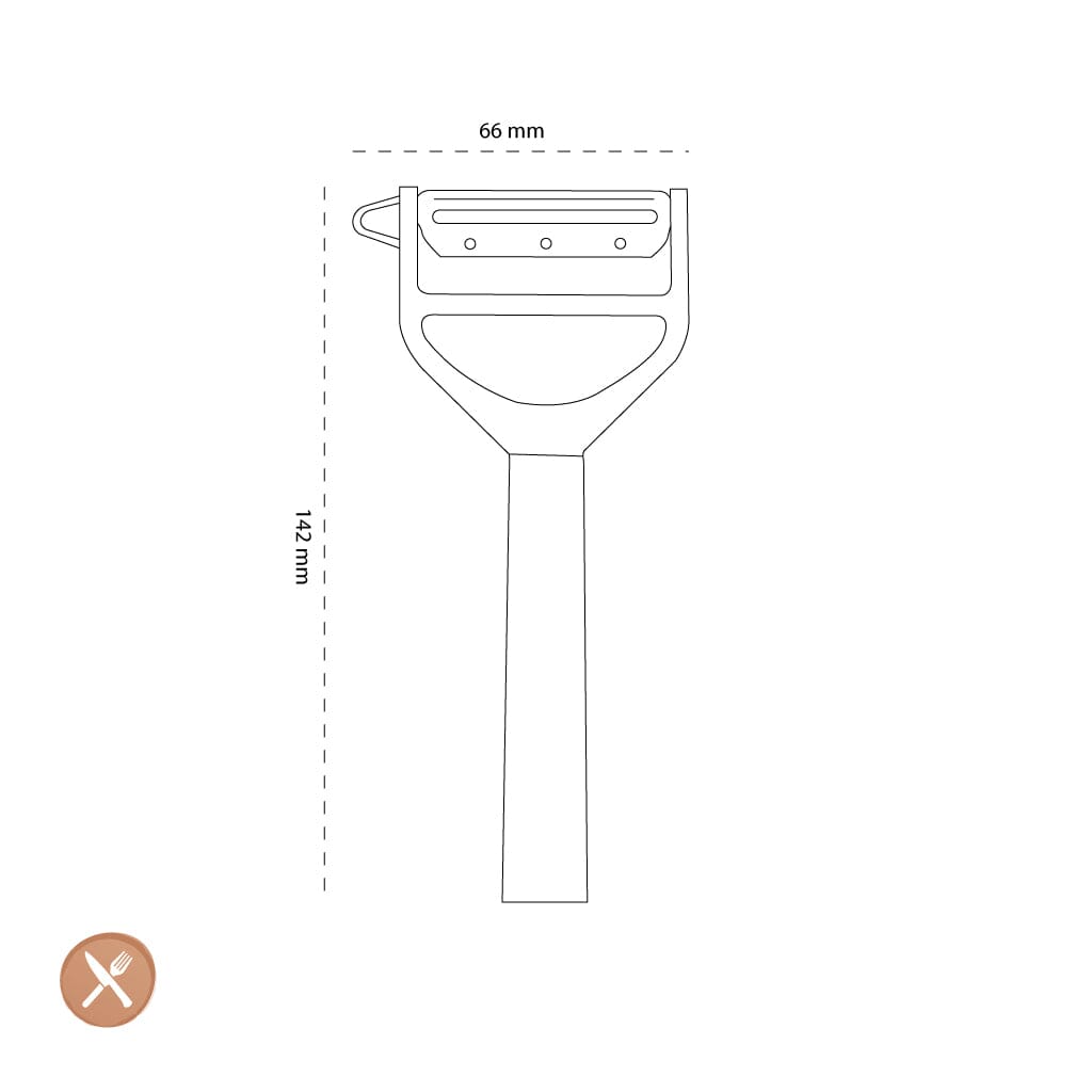 Opinel - Dunschiller, T-Duo Wood, blauw, doos Opinel