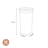 OXO - POP 2.0 Klein vierkant medium, 1,6 liter Voorraadpot OXO