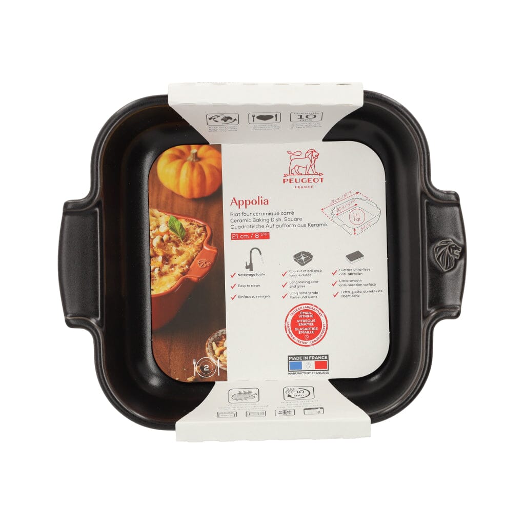 Peugeot - Appolia Ovenschaal Vierkant 21 cm Leisteen Ovenschaal Peugeot