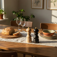 Peugeot - Paris Peper- en Zoutmolen set 15 cm Chocolade en Naturel Peper- en Zoutmolen set Peugeot