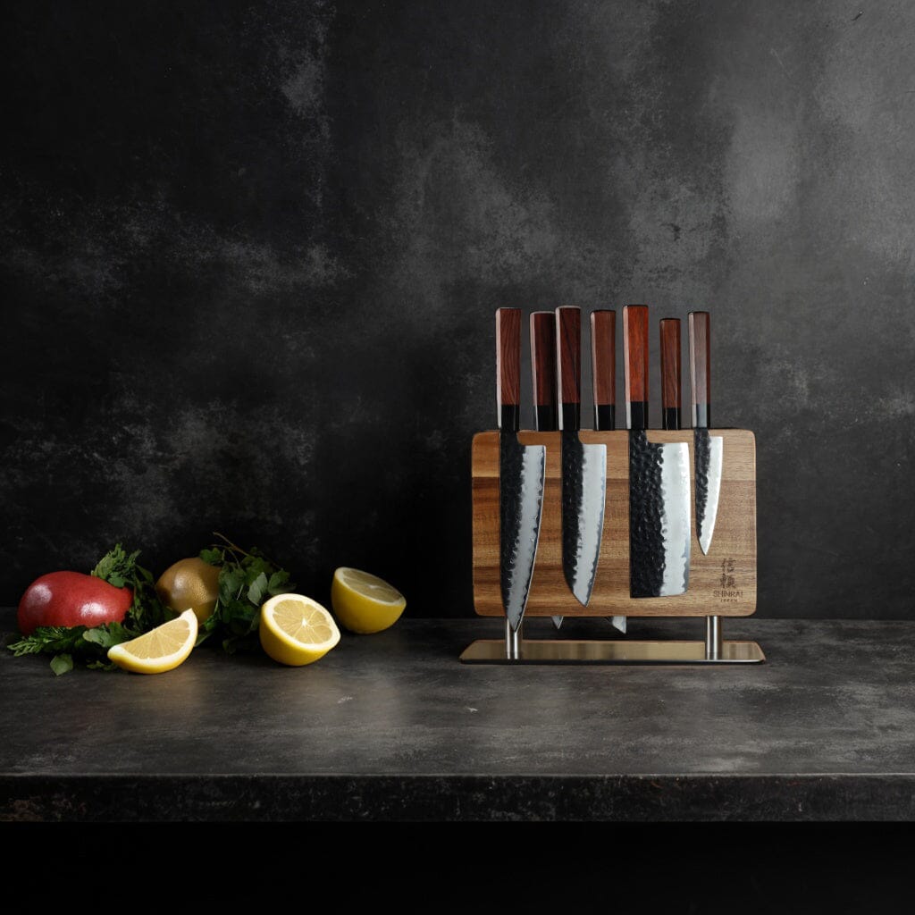 Shinrai Japan - Kurayami 7-delige Damascus Messenset Messenset Shinrai Japan