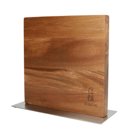 Shinrai Knives - Magnetic Knife Block Cito Double Sided - Acacia Wood Shinrai Japan - Magnetisch Messenblok Cito Dubbelzijdig - Acaciahout Magnetisch messenblok Shinrai Japan