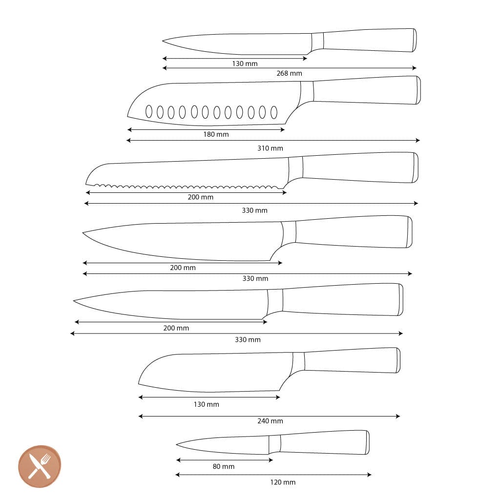 Shinrai Knives - Damascus Print Mega Bundle - All you need