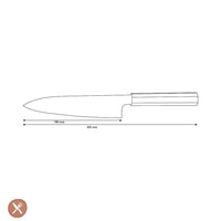 Couteaux Shinrai - Couteau Santoku Damas exclusif Kigami Couteau Santoku 18 cm Couteaux Shinrai