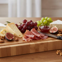 Shinrai Knives - Luxe Snijplank Massief Bamboehout - Kopshout - Bundel Bamboe snijplank Shinrai Knives