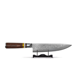 Micarta Jewels - Couteau de Chef Damas 20 cm Shinrai Knives - Micarta Jewels 3-delige Messenset - Koksmes + Nakiri + Santoku Messenset Shinrai Knives