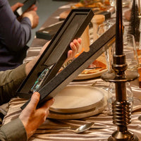 Shinrai Knives - Parelmoer Jewels 5-delige Messenset + Messenblok Stans Messenset met blok Shinrai Knives