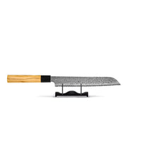 Couteaux Shinrai - Coffret de 3 couteaux damas Takumi Kaza - Couteau de chef + Couteau à pain + Couteau d'office