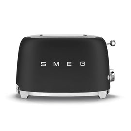 Smeg - Toasters | Matt Black | 50s | Toaster 2x2 Smeg - Broodroosters | Mat Zwart | Jaren 50 | Toaster 2x2 Broodrooster Smeg