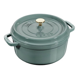Staub - Round cocotte 24 cm - eucalyptus Staub - Ronde cocotte 24 cm - eucalyptus Staub