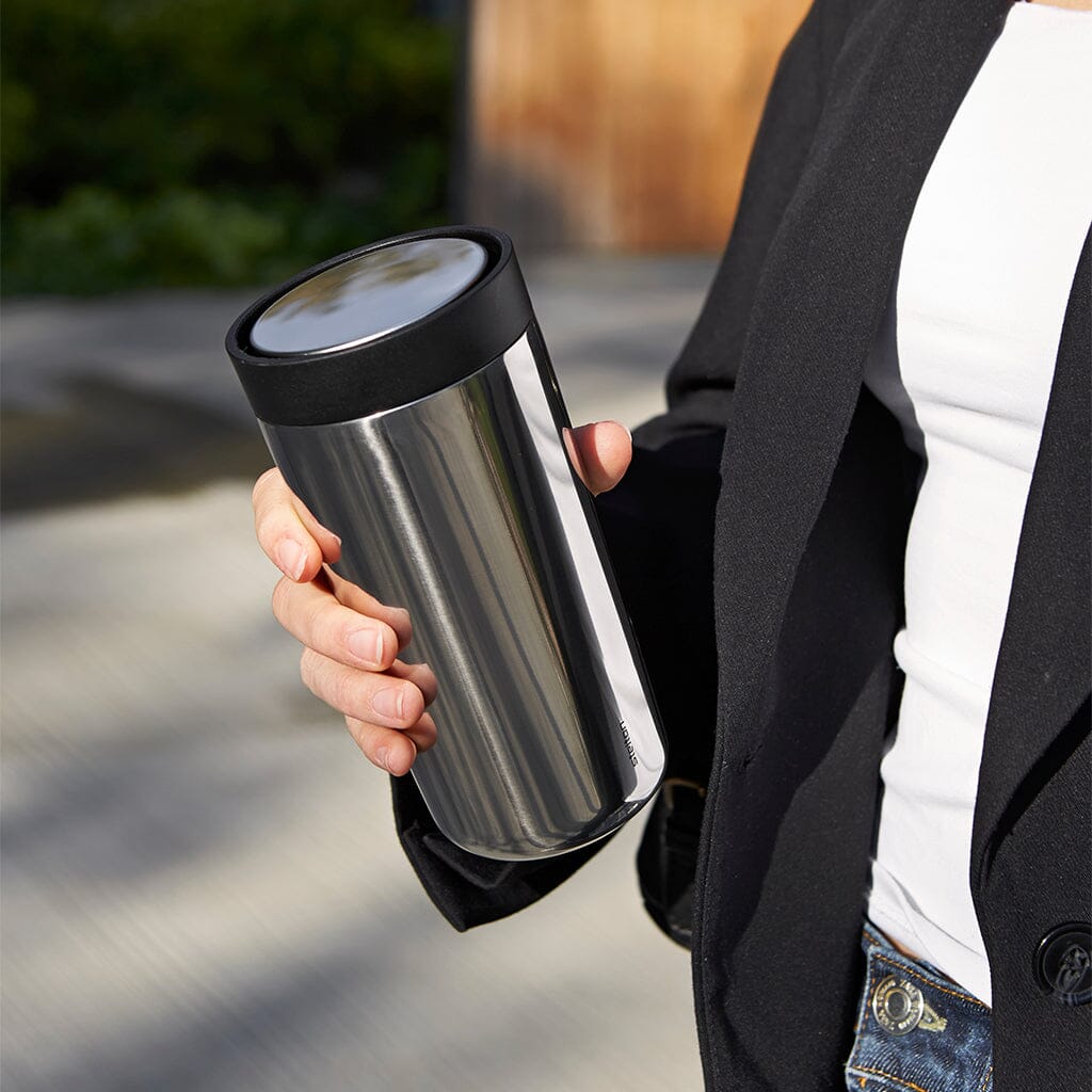 Stelton - To Go Click vacuum geïsoleerde beker 0.4 l staal Stelton