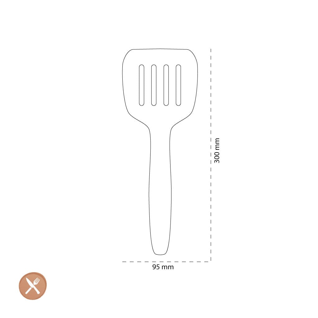 Tools2Cook - Siliconen Bakspatel Nutmeg Grey Spatel Tools2Cook