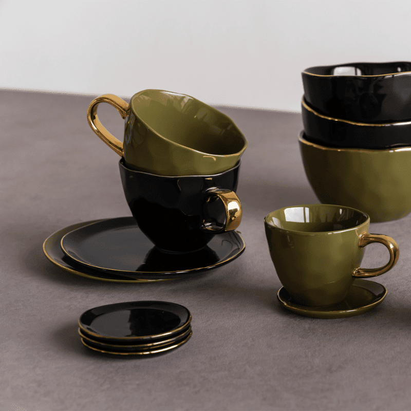 Urban Nature Culture - Good Morning - Bord - Black - Ø17 cm Urban Nature Culture