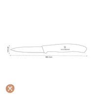 Victorinox - Tomatenmes Swiss Classic Zwart 8 cm Victorinox