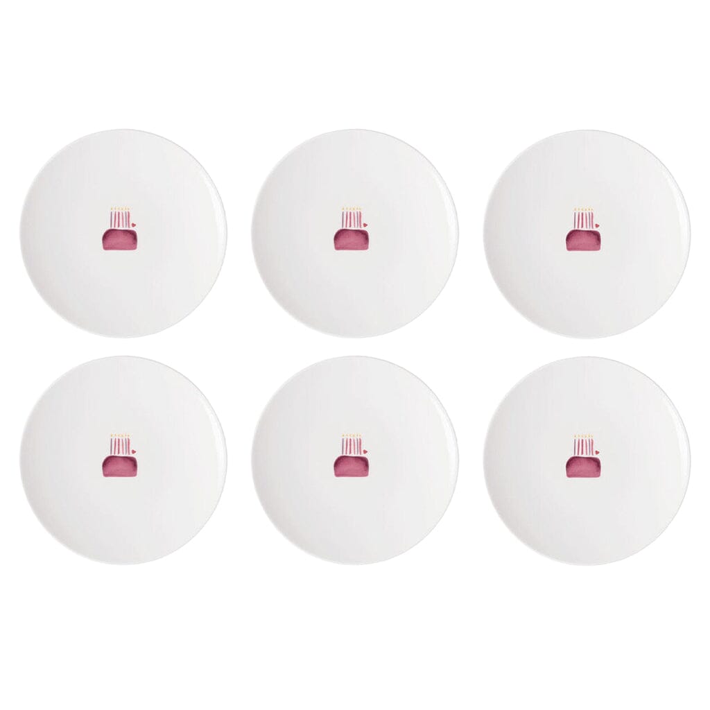 Villeroy & Boch - With Love - Ontbijtbord Happy Birthday, Set van 6 Villeroy & Boch