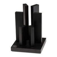 Yaxell - Tower Magnetisch Messenblok - Beukenhout Zwart Magnetisch messenblok Yaxell
