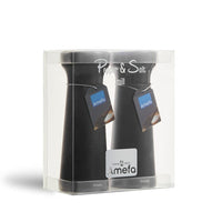 Amefa - Modern shade 2 piece Pepper&Salt mills set black 15cm - in gift box Amefa