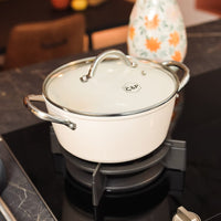 By C&P - Go Ivory Kookpan 24 cm met glazen deksel Kookpan By C&P
