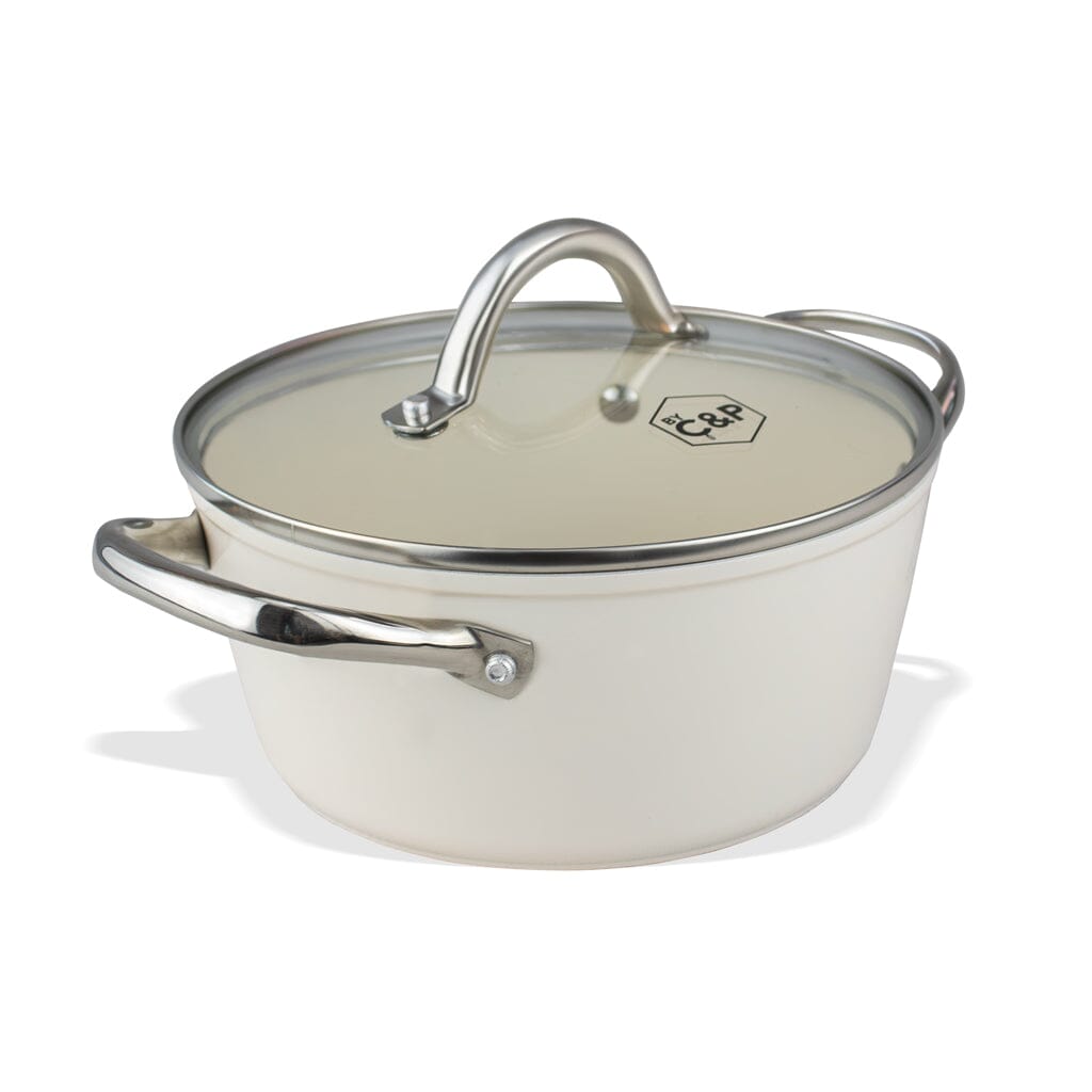 By C&P - Go Ivory Kookpan 24 cm met glazen deksel Kookpan By C&P