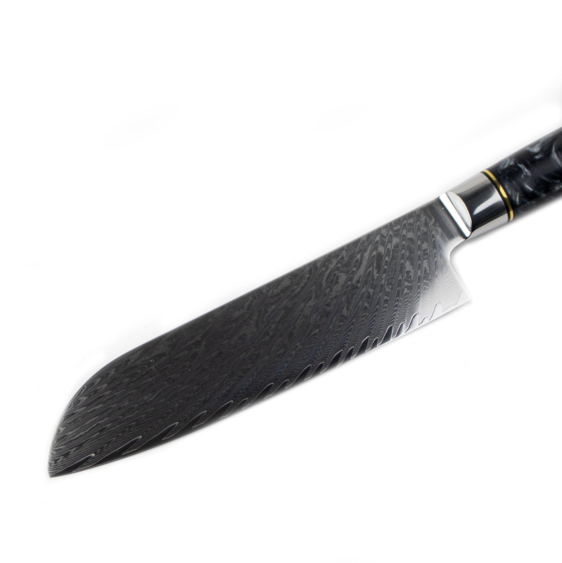 Epoxy Onyx Damascus Santoku 18 cm Shinrai Japan