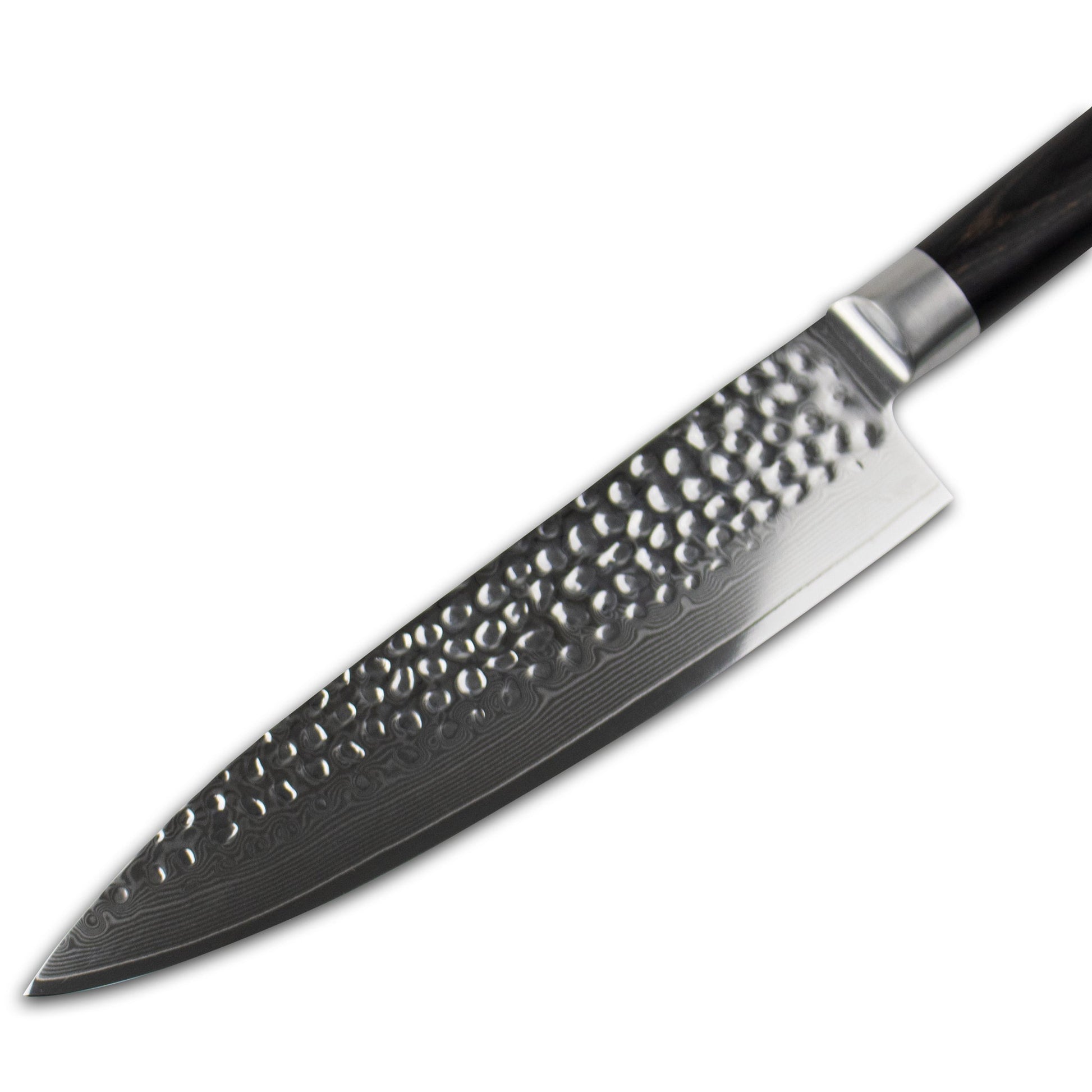 Hammered Damast BR - Damascus Koksmes 20 cm Keukenmessen Shinrai Japan