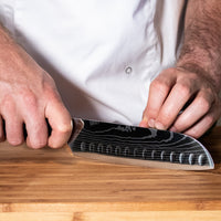 Japanse Damascus Print Santoku 18cm Keukenmessen Shinrai Japan