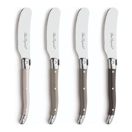 Lou Laguiole - Coffret 4 couteaux à beurre Tradition - Poivre/Anthracite/Perle/Taupe Bezig met laden...