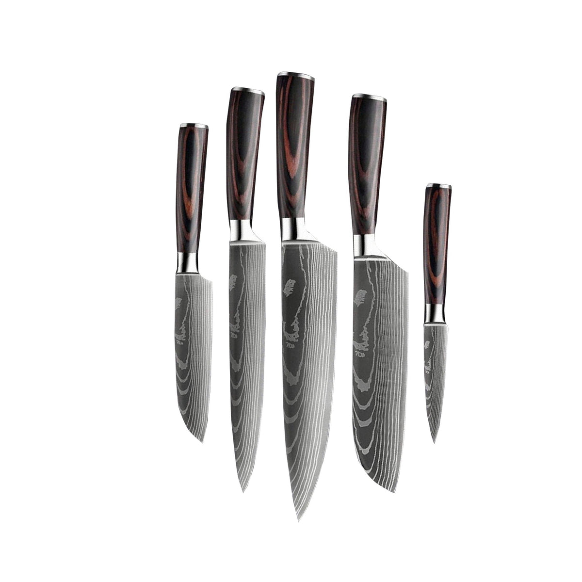 Yatoshi Knives 7 Piece High Carbon Stainless Steel Knife Block Set &  Reviews