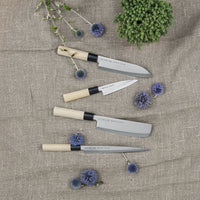 Satake - Japanse 4 delige messenset Magnolia Wood Messensets KookGigant