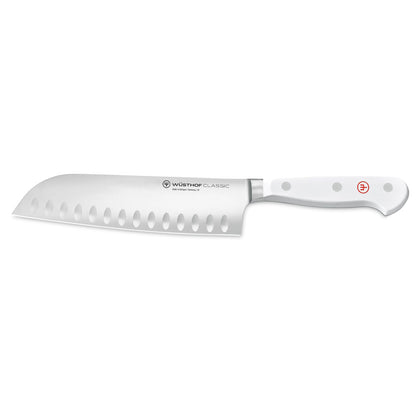 Wusthof - Classic Knife Set 6-piece with Santoku White with block