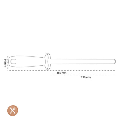 Zwilling - Ceramic slip rod 230 mm