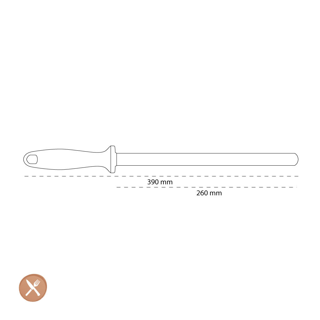 Zwilling - Sharpening steel diamond sharpener 260 mm